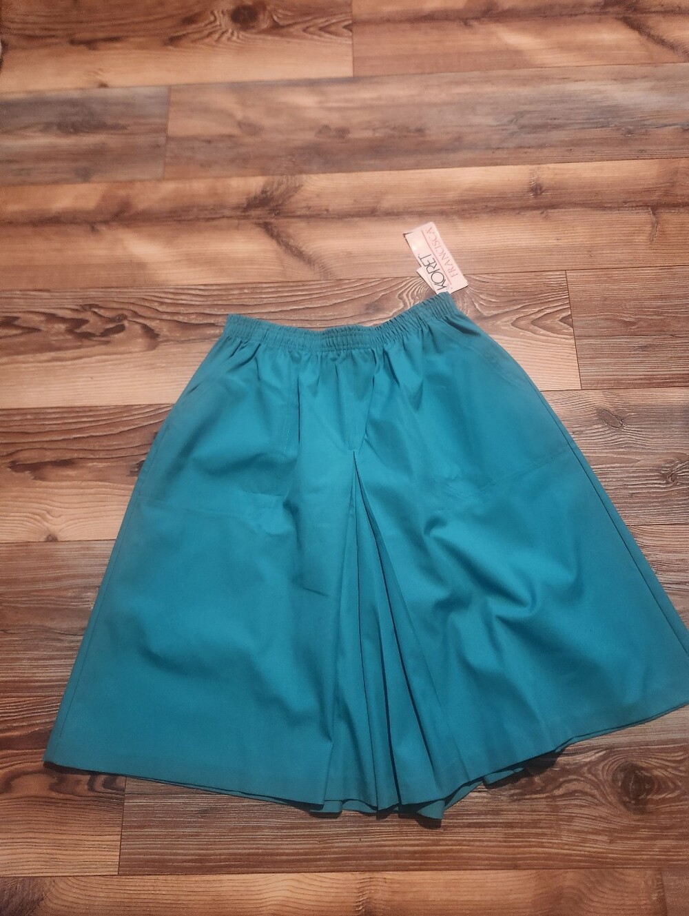 Koret Teal Culottes with Pleat Detail Size 15